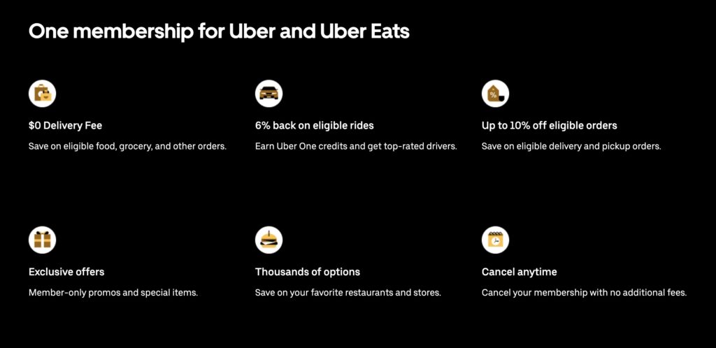Uber One Benefits