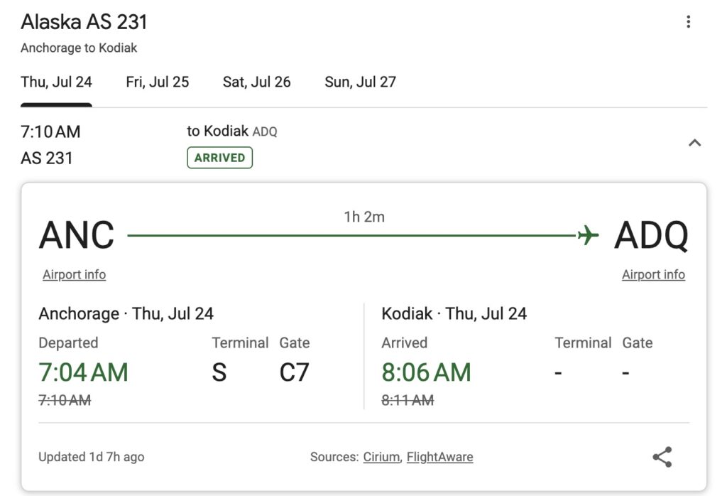 AS 231 Flight Status