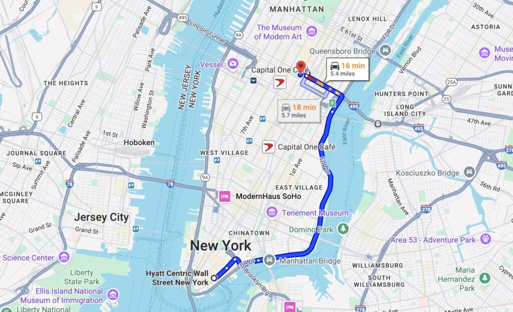 Andaz 5th Avenue Map