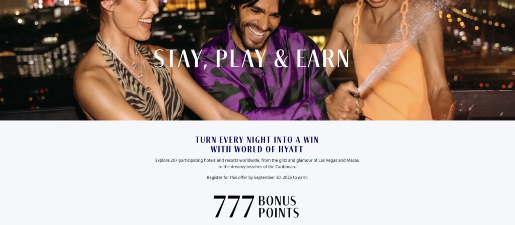 Hyatt 777 Promo