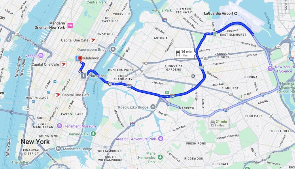Hyatt Grand Central Map