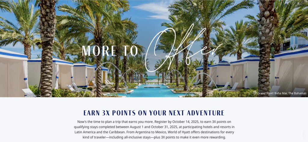 World of Hyatt Caribbean Promo
