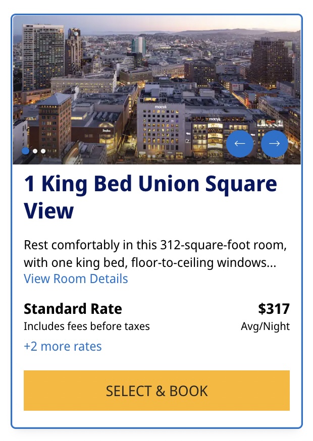Grand Hyatt SF Booking