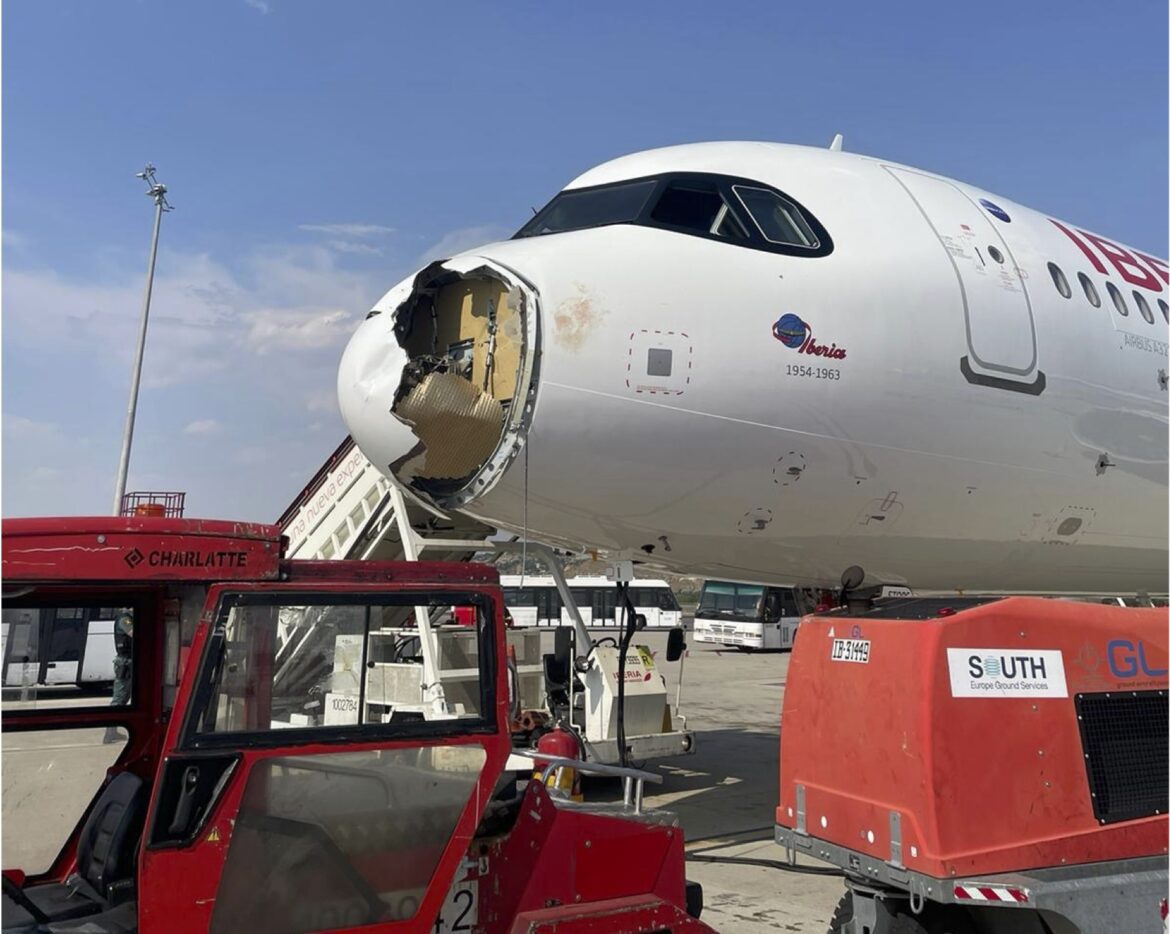 Iberia Bird Strike Iberia Bird Strike
