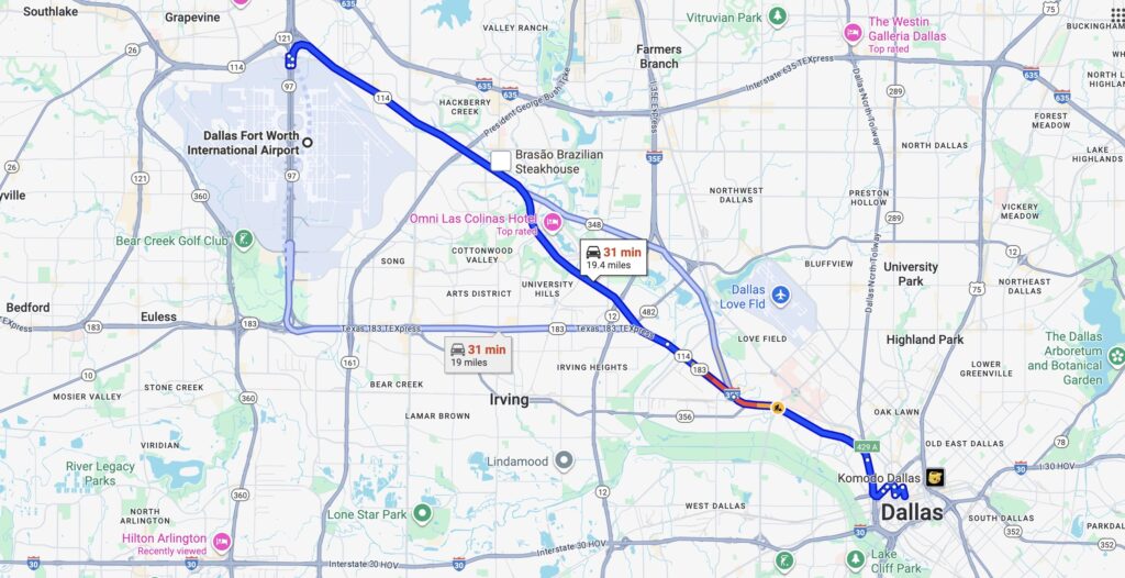 Thompson Dallas Map