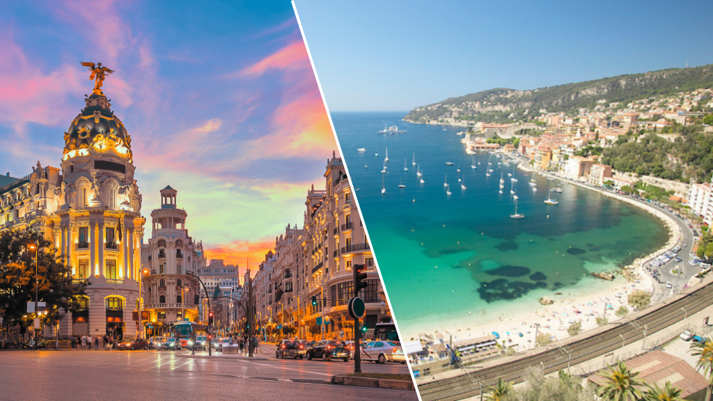Nice and Madrid