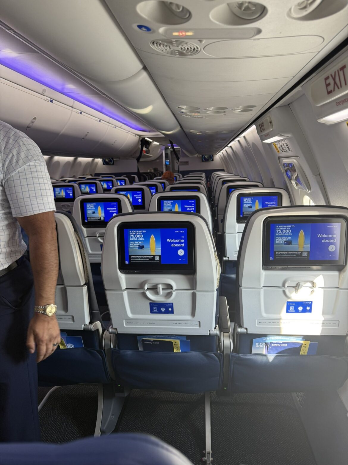Empty United Plane Empty United Plane
