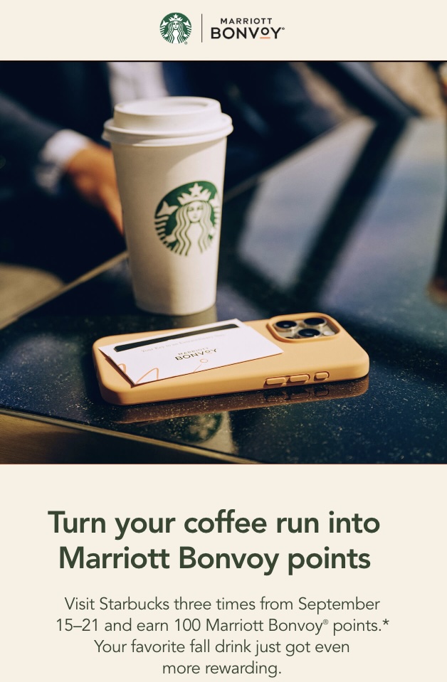 Marriott Starbucks Week