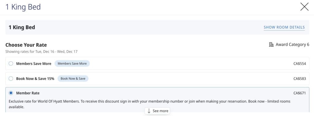 Park Hyatt Toronto Booking