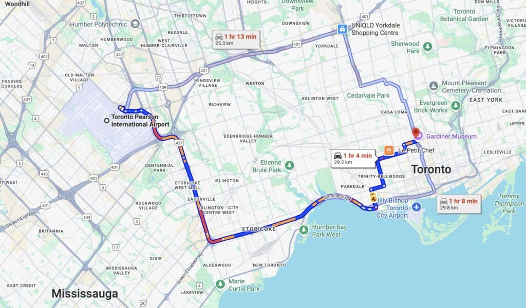 Park Hyatt Toronto Map