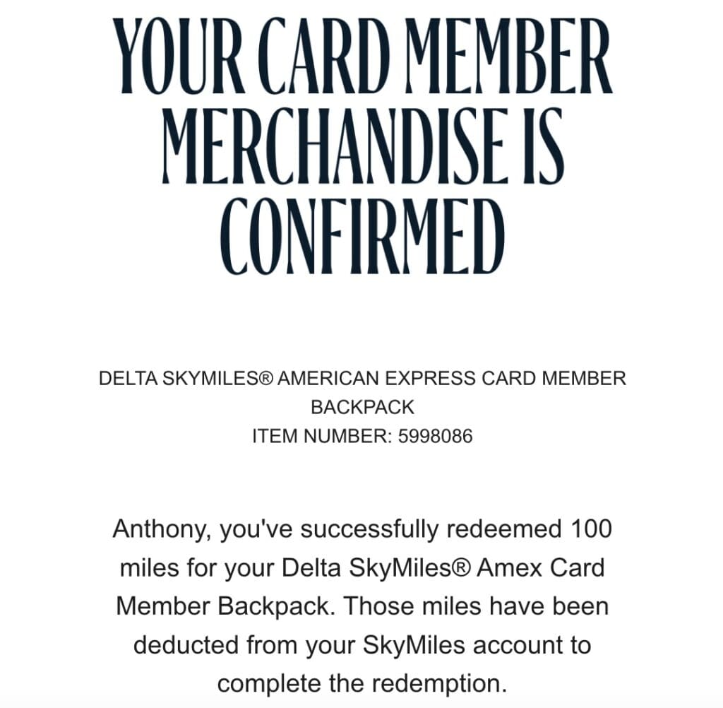 Delta Backpack Success 2