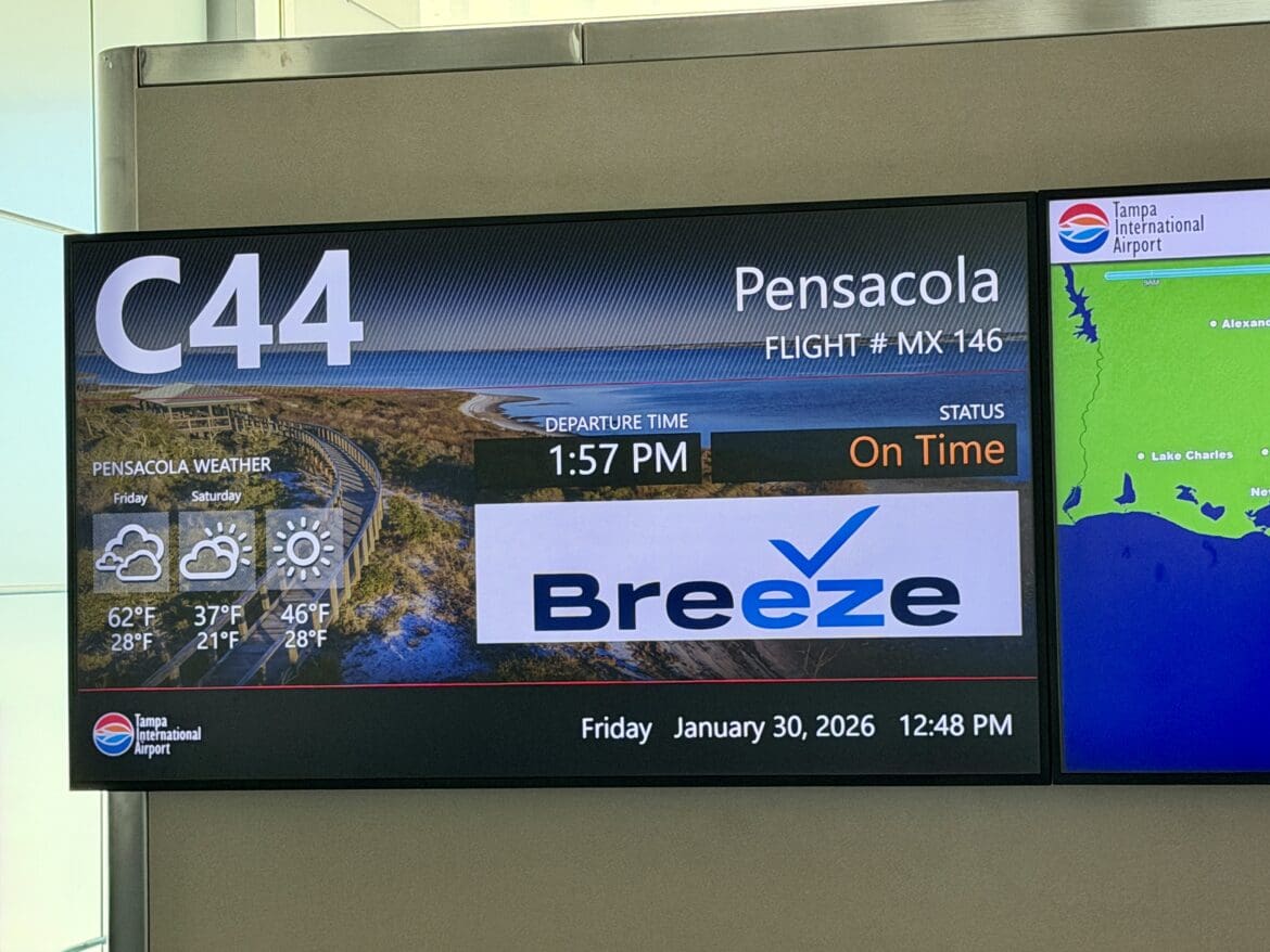 Breeze Airways TPA to PNS 1