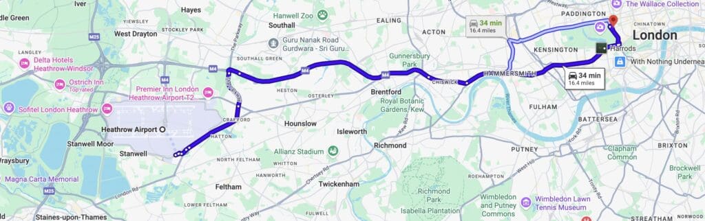 JW Marriott London Map