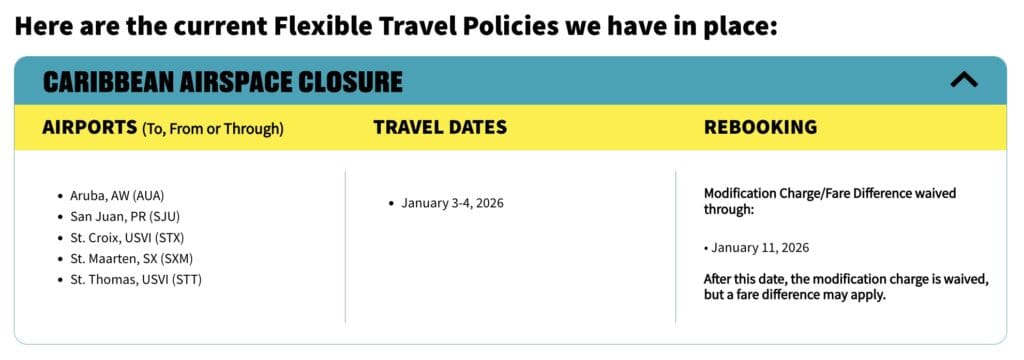 Spirit Travel Notices