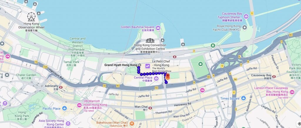 St. Regis Hong Kong Map