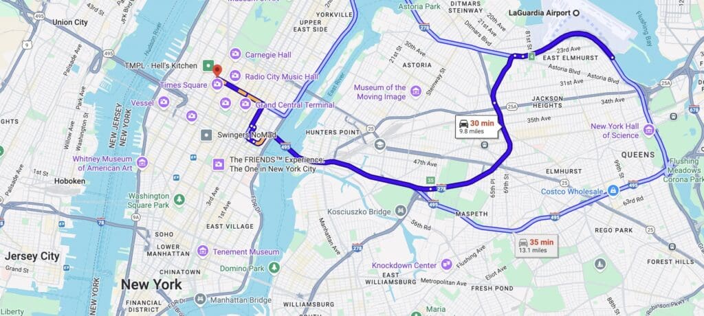 The Time New York Map