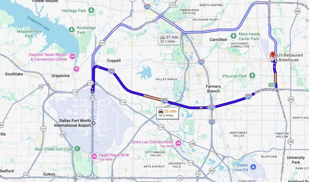 Courtyard Addison Map