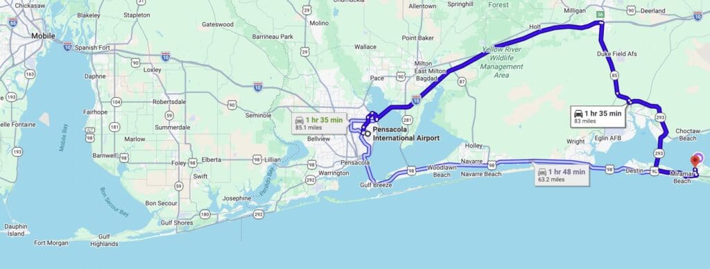 Hotel Effie Sandestin Map