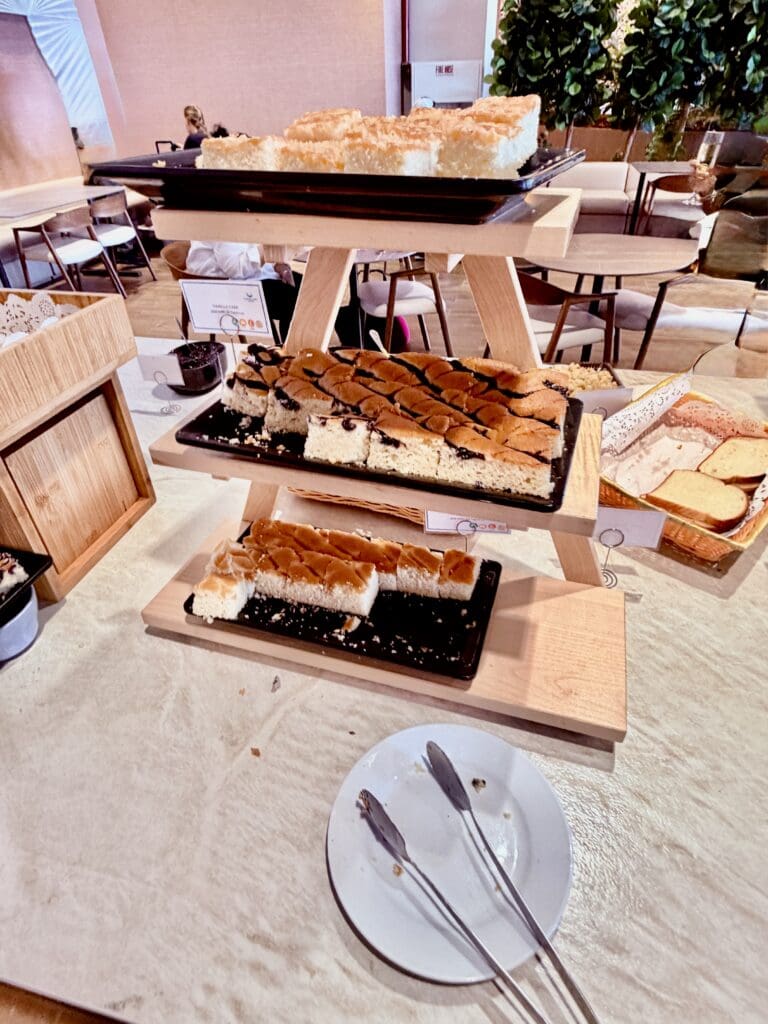 a tray of food on a table