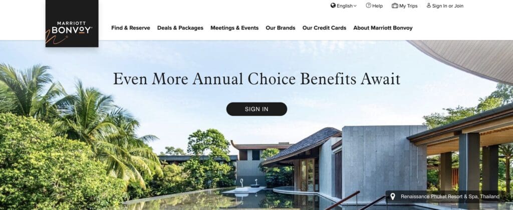 Marriott Choice Benefits