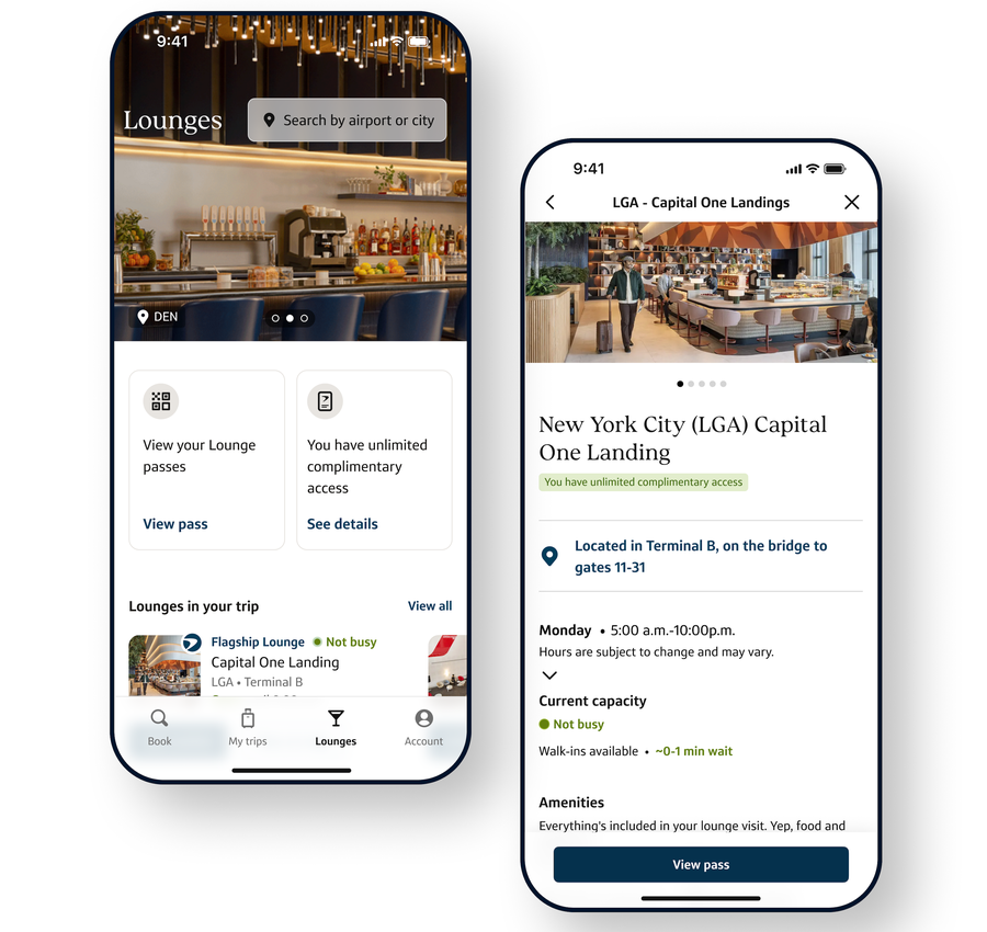 Capital One App Lounges