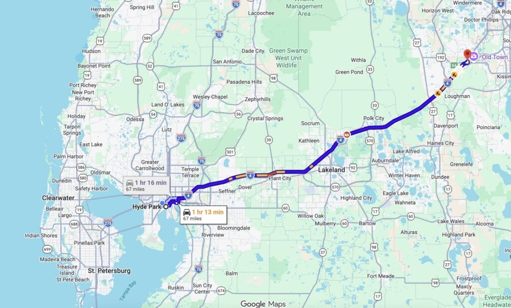 Delta Orlando Map