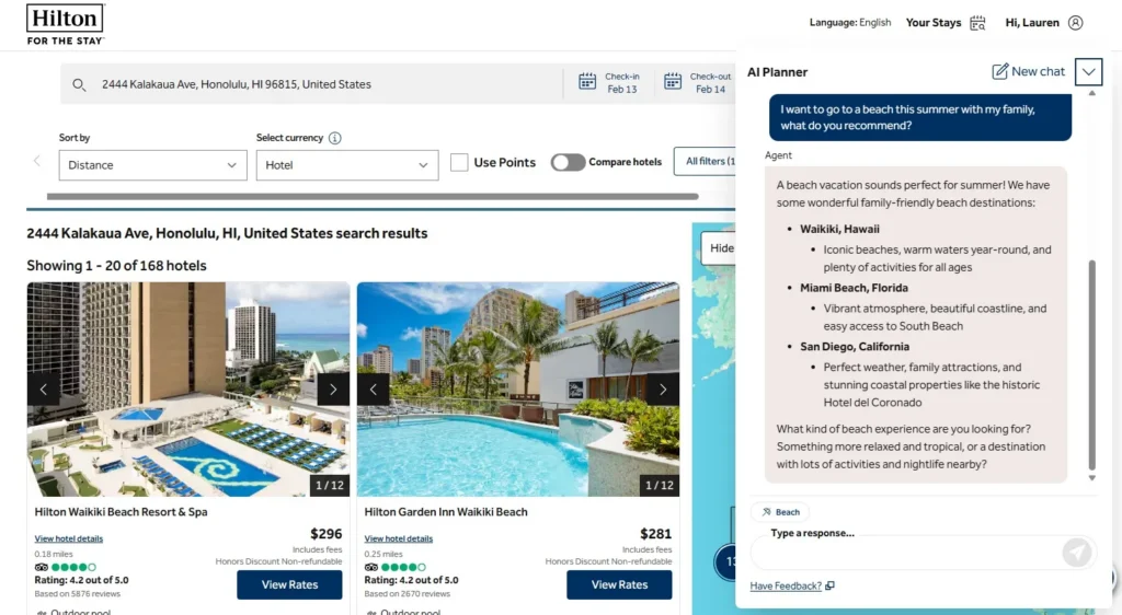 Hilton AI Planner 2