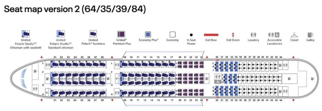 United 787-9 Seat Map