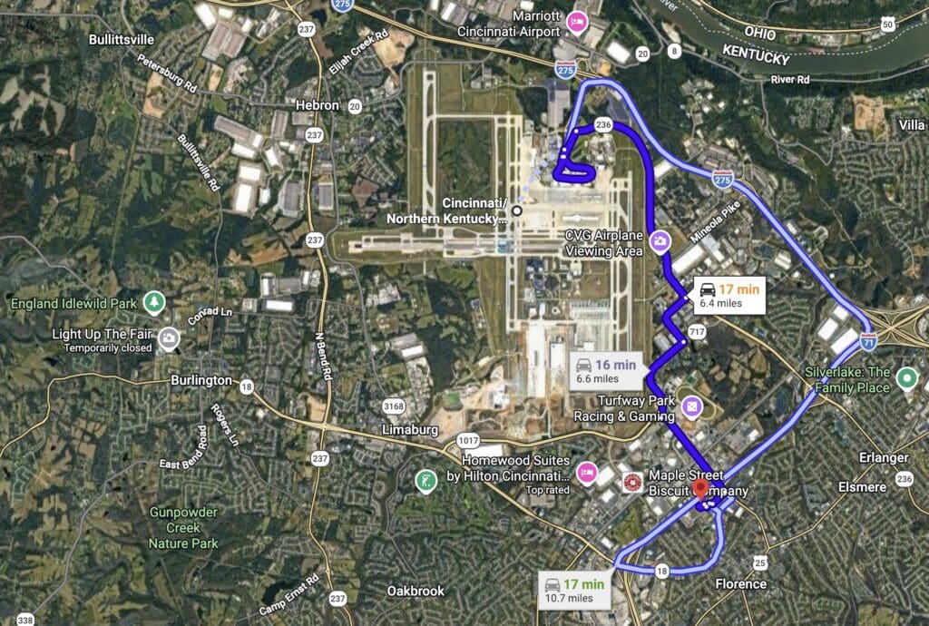 Courtyard CVG South Map