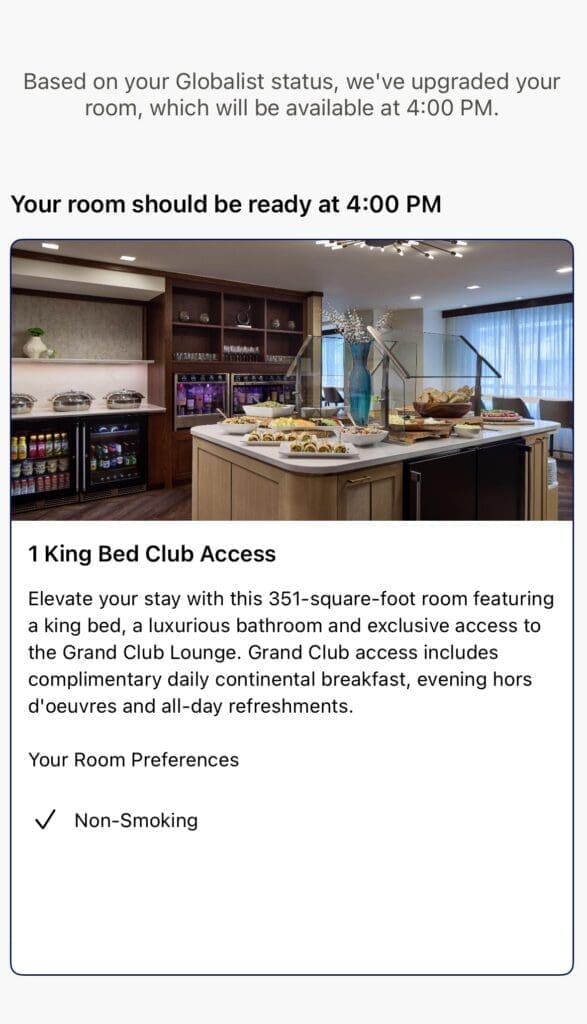 Grand Hyatt DC Upgrade