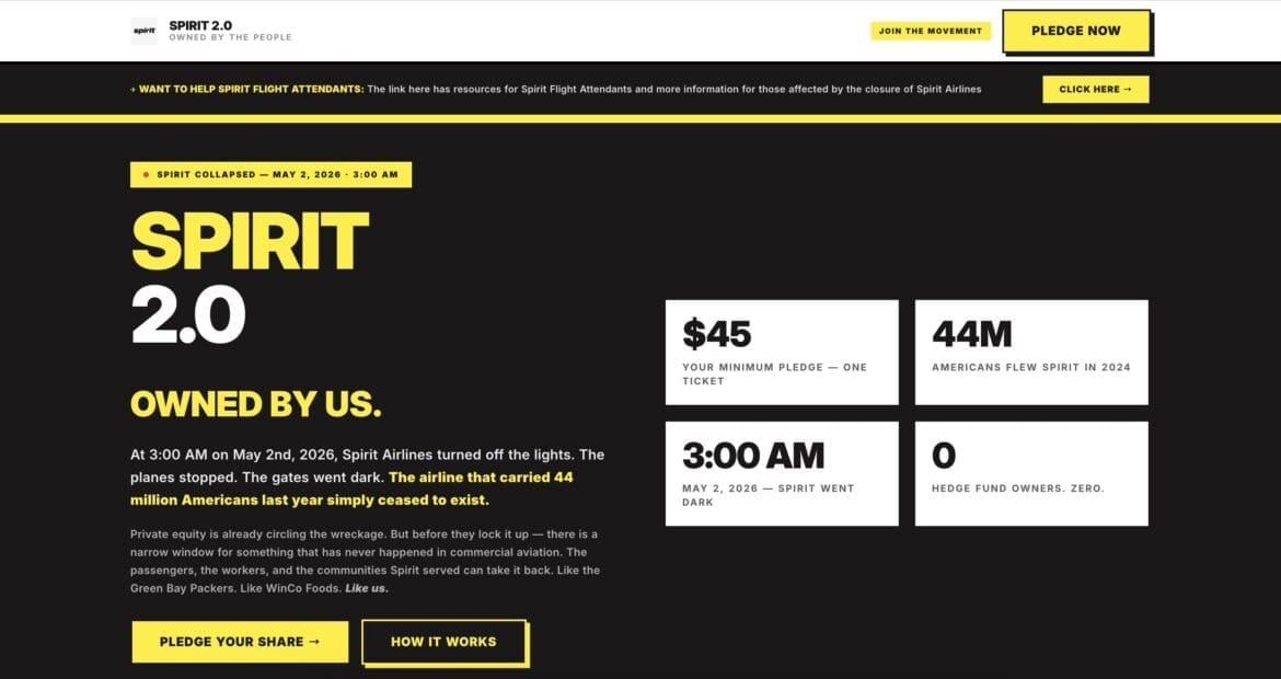 Spirit 2.0? Unlikely Viral Campaign Aims to Turn Defunct Airline Into ...
