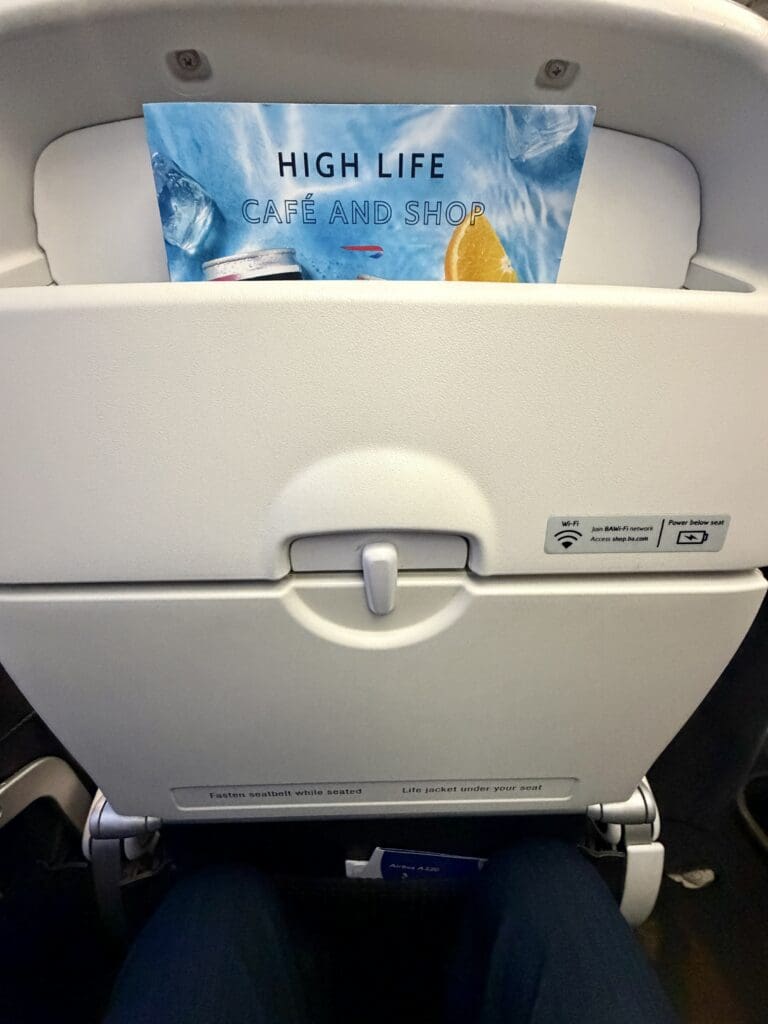 BA 306 LHR to CDG 6