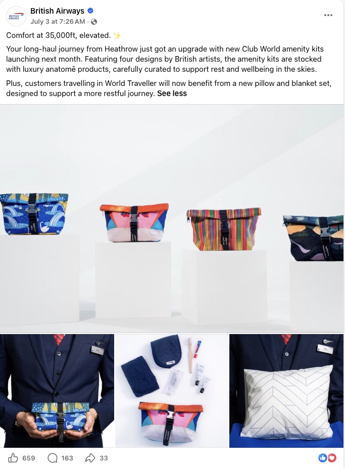 BA Amenity Kits