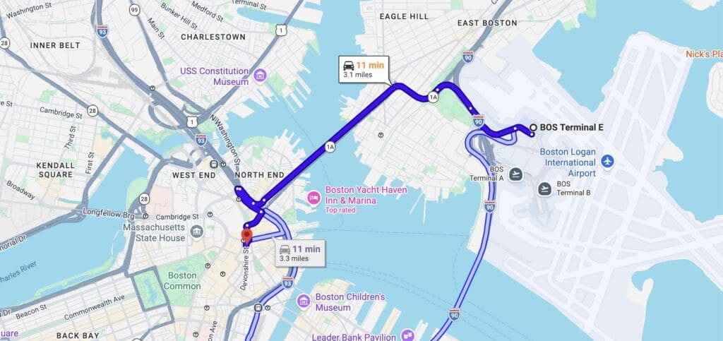 Hyatt Centric Boston Map