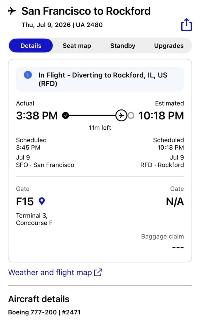 UA Diversion
