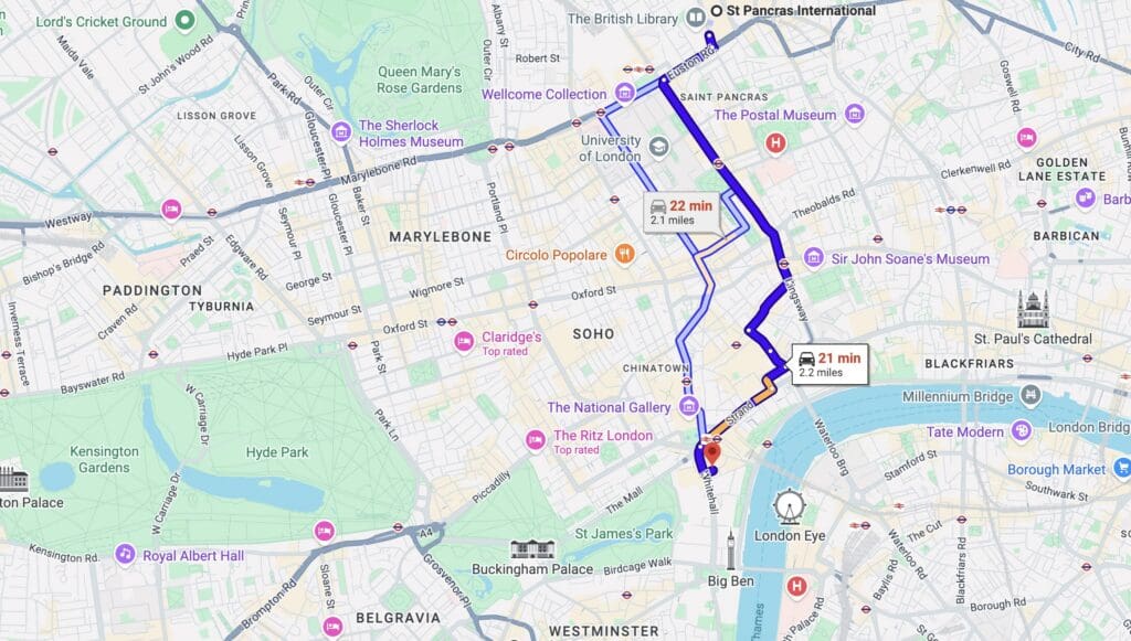 Uber from London Train Station