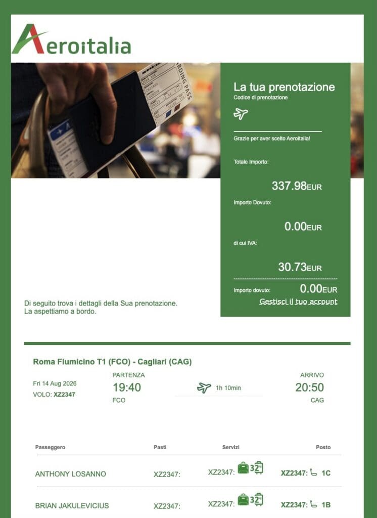 Aeroitalia Purchase