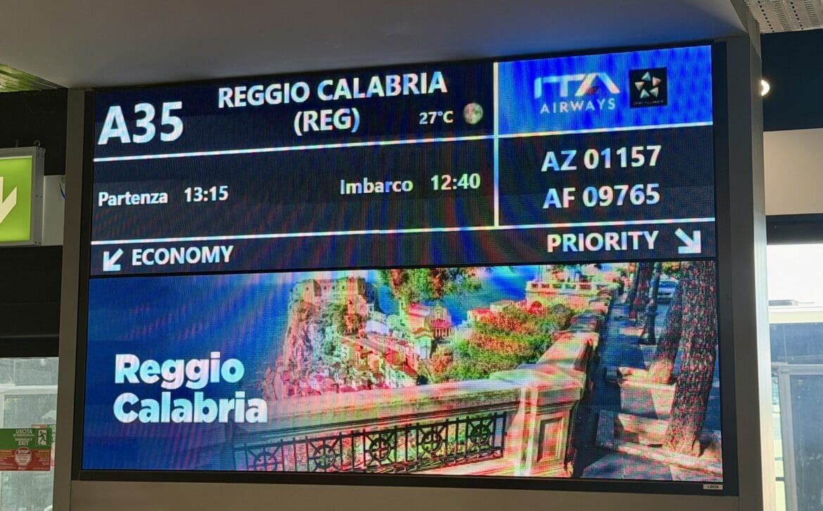 ITA Airways FCO-REG 1